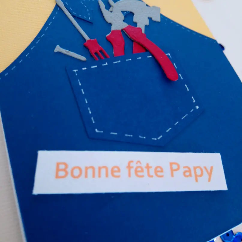 Carte Bonne fête Papy format 10.5x14.7cm