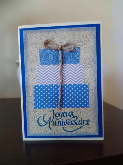 Carte Joyeux Anniversaire, cadeaux, format 10,5x14,7cm