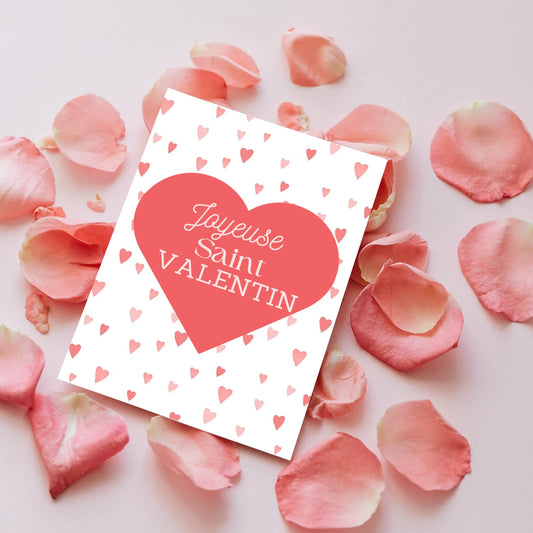 Carte saint valentin à télécharger / carte St Valentin à imprimer / Carte « joyeuse St Valentin» / carte St Valentin rose / carte de Saint Valentin / carte de St Valentin numérique / carte de St Valentin à imprimer / carte à télécharger / téléchargement numérique / Téléchargement instantané et imprimable / idée cadeau St Valentin