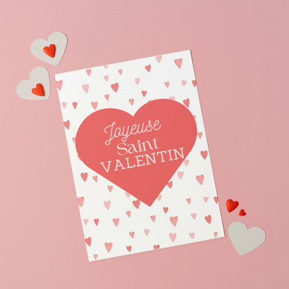 Carte saint valentin à télécharger / carte St Valentin à imprimer / Carte « joyeuse St Valentin» / carte St Valentin rose / carte de Saint Valentin / carte de St Valentin numérique / carte de St Valentin à imprimer / carte à télécharger / téléchargement numérique / Téléchargement instantané et imprimable / idée cadeau St Valentin