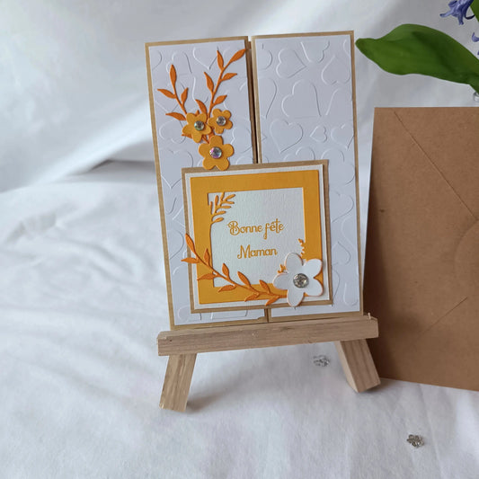 Carte bonne fête maman de L'Atelier de Lili la souris / carte pour maman / carte fête des mères / jolie carte bonne fête maman / cadeau fête des mères / idée cadeau fêtes des mères / bonne fête Maman / idée cadeau maman / idée cadeau fête des maman / cadeau pour maman / cadeau fait-main pour maman